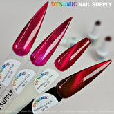 Bordeaux Cat Eye #5 - Magnetic Glassy Red Wine Shimmery Gel Polish