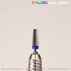 5-in-1 Medium Silver Tapered Flat-Top Carbide Nail Drill Bit - Sealing Cuticle and Smooth Out Acrylic