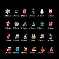 (Flash Deal) Christmas Nails Charm for Holiday Nail art design Newest Updated 2024