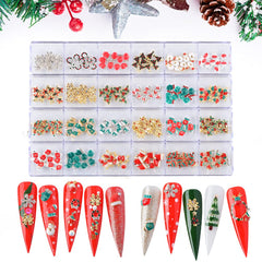 (Flash Deal) Christmas Nails Charm for Holiday Nail art design Newest Updated 2024