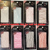 Colorful metallic Net for nail art design