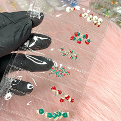 30 pcs Charm for Christmas nails (Socks, Candy, Snowman)