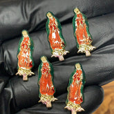 5 pcs Religious charm for vintage nails art design (Virgin Mary de Guadalupe / Our Lady of Guadalupe /Multi color)