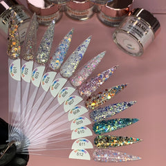 "Everything Sparkle" Acrylic Powder Collection (Valentine's Colors) All Glitter Acrylics