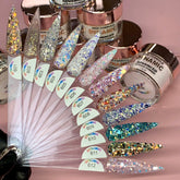 "Everything Sparkle" Acrylic Powder Collection (Valentine's Colors) All Glitter Acrylics