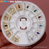 12 pcs Gold Luxury Crown / Heart / Swing Shape Nail Charms