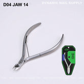 D04 - Jaw 14 - Upgraded Stainless Steel Cuticle Nippers – Ultra Sharp Dead- Skin Remover for Manicure & Pedicure