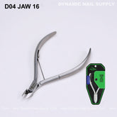 D04 - Jaw 16 - Pro Cuticle Cutter – Ergonomic Grip, Sharp Jaw for Dead Skin & Nail Care