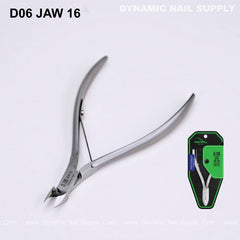 D06 - Jaw 16 - Professional Nail Nippers – Full Jaw Sharp Cuticle Cutter for Salon or Home Use