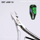 D07 - Jaw 14 - Cuticle Nippers for Nails – Super Fine Jaw Cuticle Clippers with Smooth Spring Action