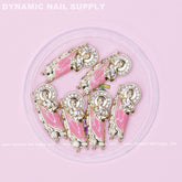 6 pcs San Judas Charms (Pink accent) for Nail Art Designer