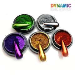 Chrome Effect Nails : Metallic Chrome Pigment for Nail Design