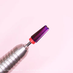 5-in-1 Fine grit Drill Bit (Titanium color) - Safety For Sealing cuticle & Smooth out acryl