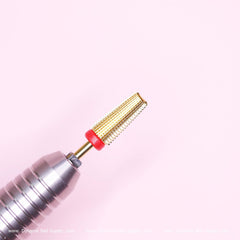 5-in-1 Fine grit Drill Bit (Gold color) - Safety when Sealing cuticle and Smooth out acrylic