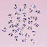 (Royal Blue) 30 pcs Metal Hell0 Kitty Design Nail Charms (zircon alloy charm)
