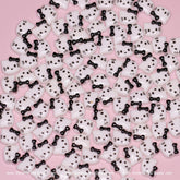 (Black) 100 pcs Cute Resin Hell0 Kitty Design Nail Charms