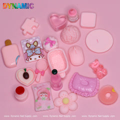 Bundle of Pinky Cute Candy Cartoon Nail Charms