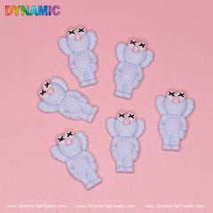 6 pcs KAWS Nail Designer Charms (Baby Blue)