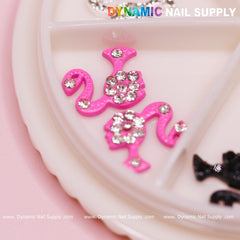 12 pcs of Barbie Girl head nail charms for Nails Designer (Various colors)