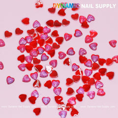 90 pcs Red Resin Heart Shape Charm for Valentine Nails Design