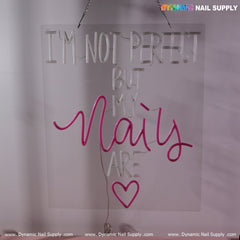 "LOVE NAILS" Bright LED Sign for Salon, Spa & Beauty Room Decor