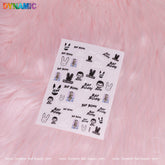 Bad Bunny, Hip Hop Sticker (MG10825-30) - Black and White