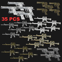 35 pcs of Weapons shape style Charms for Halloween or Vintage Nails Art Design
