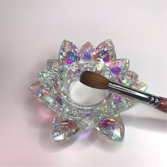 CRYSTAL LOTUS DAPPEN DISH - RAINBOW COLOR