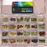 240 pcs Trending Nail Charms set - Colorful Gems for Nails art design and decoration