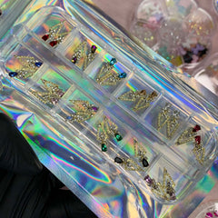 24 pcs spike-shaped Nail Charms for designer