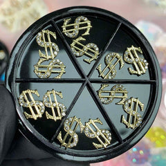 12 pcs (Big) Dollar Sign Charms for Nails designer