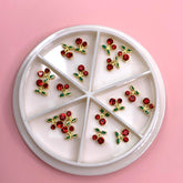 18 pcs Red Cherry Nail Charms (Small)