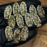 12 pcs Religious charm for vintage nails art design (Virgin Mary de Guadalupe / Gold color)