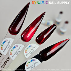 Bordeaux Cat Eye #2 - Magnetic Glassy Red Wine Shimmery Gel Polish