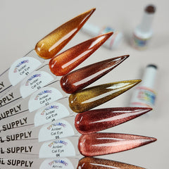 Amber Cat Eye (Magnet) Gel Polish Collection - Fall Colors Collection