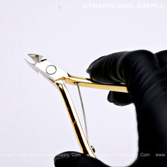 D555 - Professional Cuticle Nippers with high-tension spring and full jaw design make it easy to trim