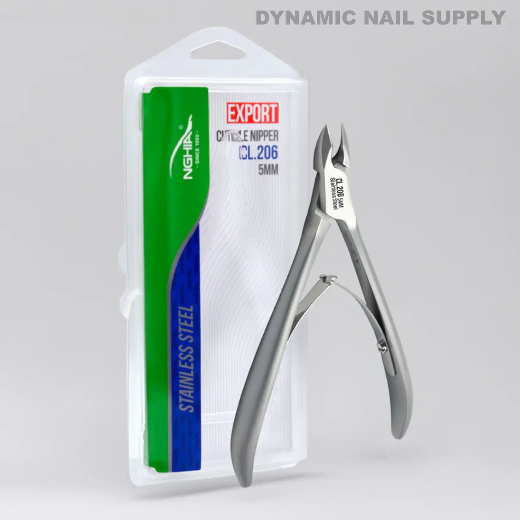 CL.206 7MM - Professional Cuticle Nippers Double Springs Stainless Steel