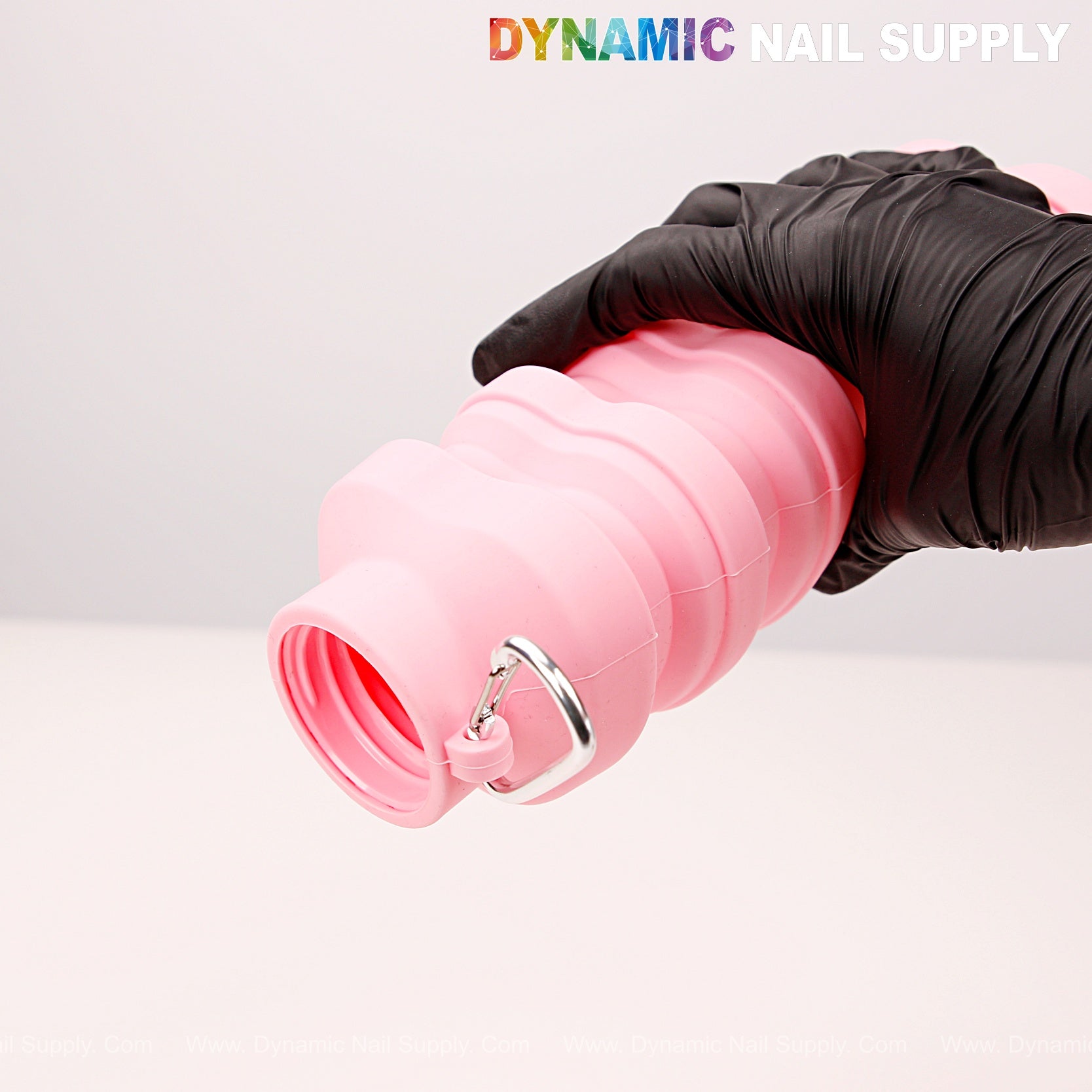 Collapsible Silicone Lightweight Reusable Pink Bottles For Liquid, Traveling Camping Hiking