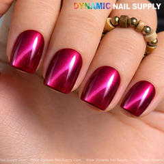 Bordeaux Cat Eye #6 - Magnetic Glassy Red Wine Shimmery Gel Polish