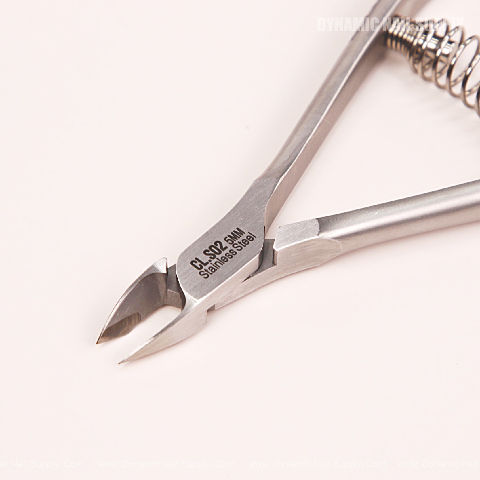 CL.S02 5MM - Professional Cuticle Nippers Spiral Springs Stainless Steel