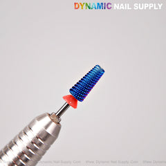 5-in-1 Fine Cross Cut Drill Bit (Blue color) - Good for Sealing the Cuticle and Smoothing Out