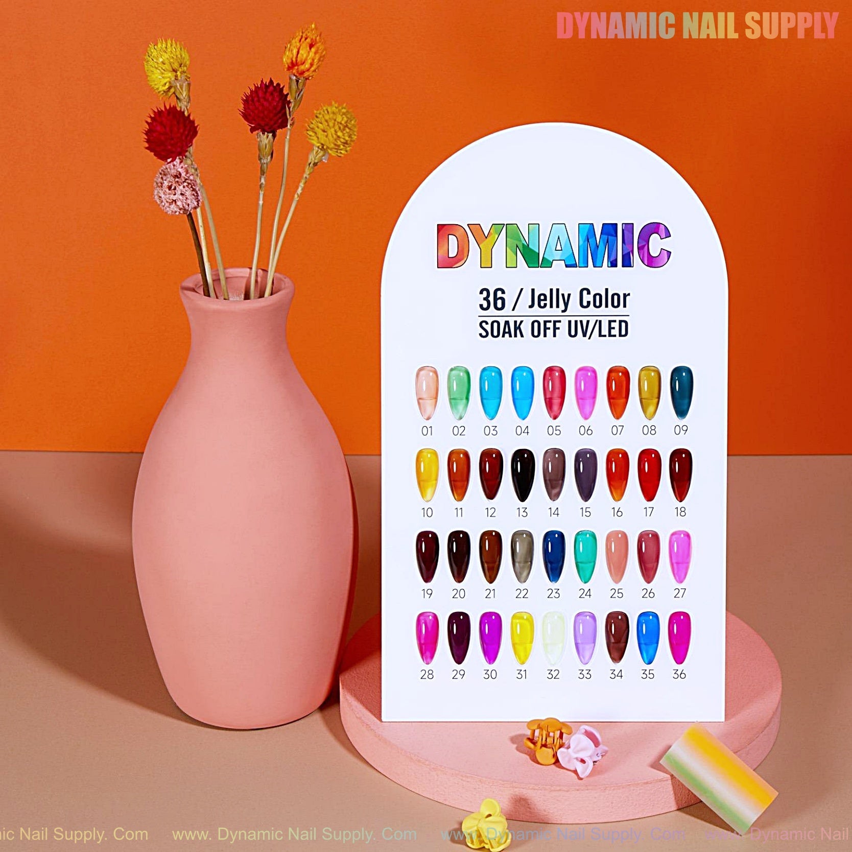 Crystal Gel Polish - Jelly Color Collection  (36 sheer colors)