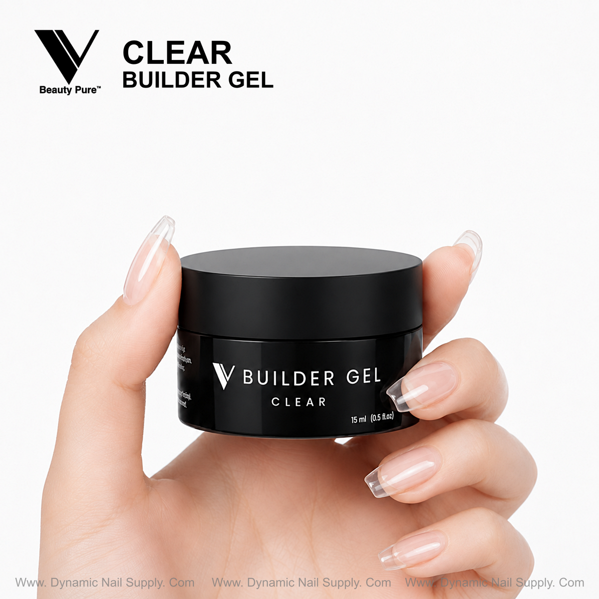 Clear - V Beauty Pure Builder Gel by Dynamic Nail Supply Official Distributor