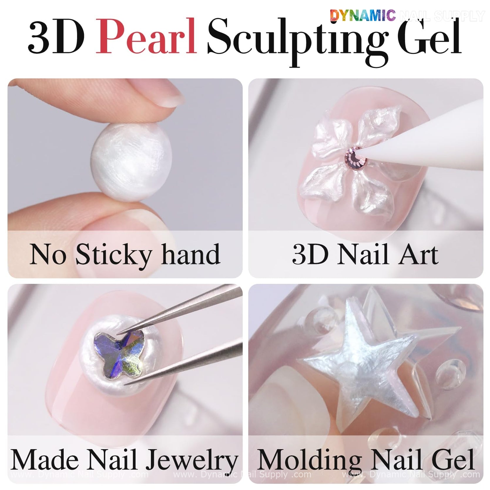 Dynamic 3D Solid Sculpting / Molding gel Non-stick hand Texture