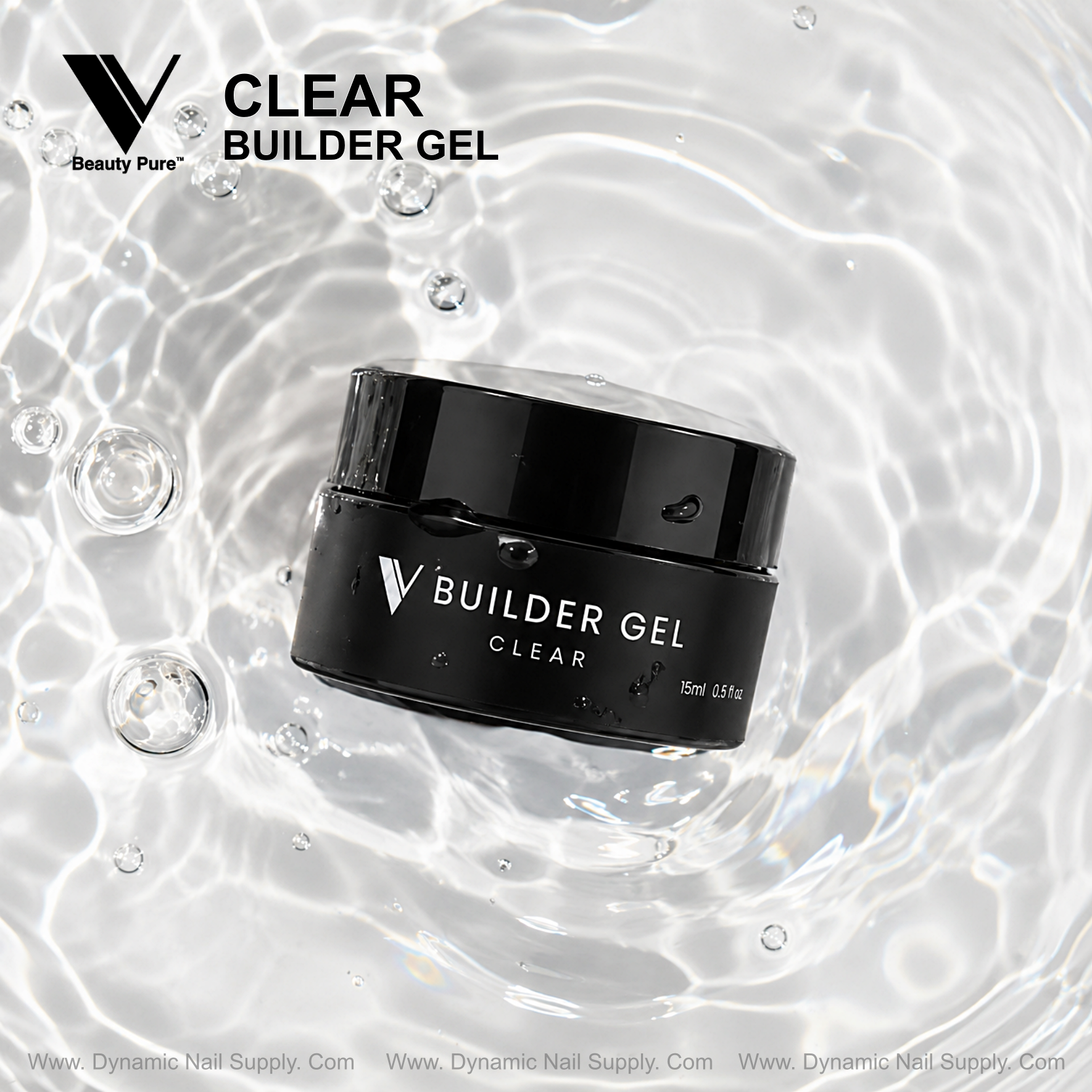Clear - V Beauty Pure Builder Gel by Dynamic Nail Supply Official Distributor