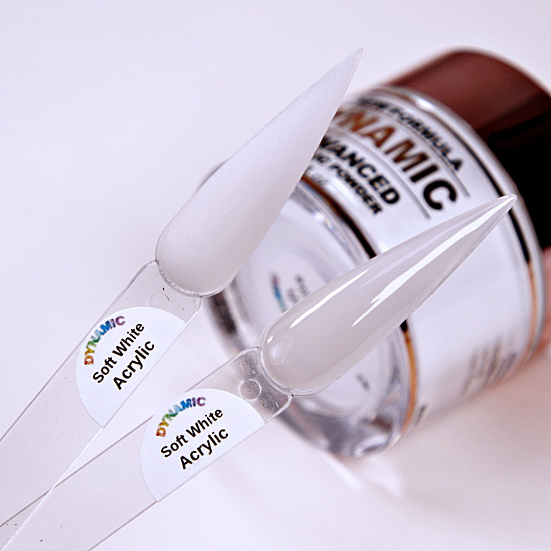 Clear / White / Soft White - purified acrylic powder for dipping and sculpting