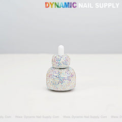 AB Rhinestone Refillable Leakproof Cap Dropper Bottle for Cuticle Oil, Liquid, Essential Oil