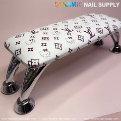 (Dark Pink Hell0Kitty+LV) Leather Armrest Cushion Pillow for Pedicure Manicure (Reposabrazos Para Manicura)