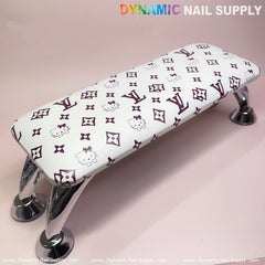(Dark Pink Hell0Kitty+LV) Leather Armrest Cushion Pillow for Pedicure Manicure (Reposabrazos Para Manicura)
