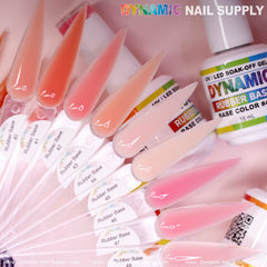 (BIAB) Rubber Base gel (Builder Gel in a Bottle) Number 40 to 48 collection